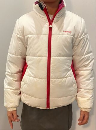 Cazadora reversible nieve infantil rosa 7 años