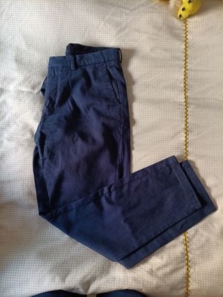 Pantalón traje estilo chino