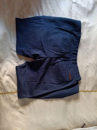 Pantalón traje estilo chino