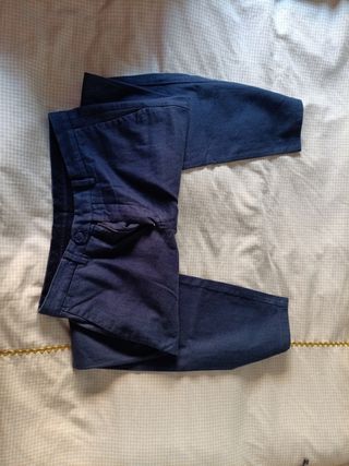 Pantalón traje estilo chino