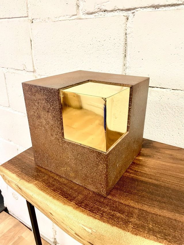 Escultura decoración contemporánea acero corten