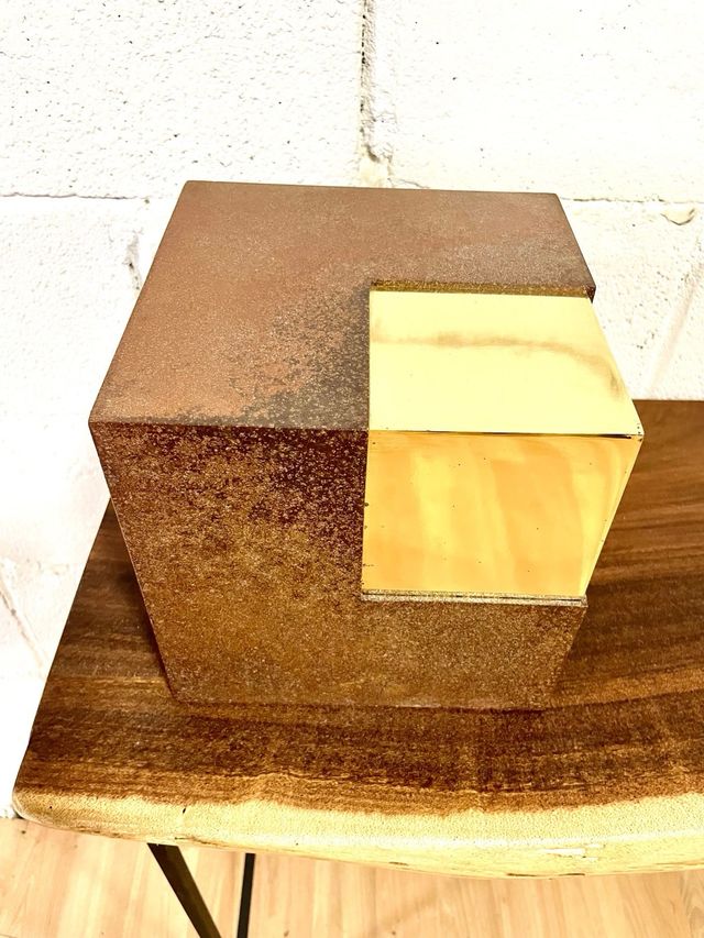 Escultura decoración contemporánea acero corten
