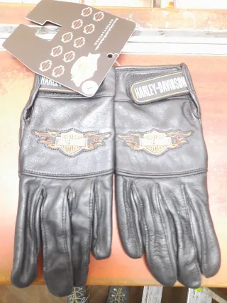 Guantes Harley Davidson de piel talla S
