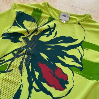 T-shirt Versace Donna S Verde Blu Rosso Fiore