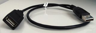 Cable adaptador USB A a USB A hembra