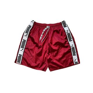 Costume Stile Boxe Puma Uomo L Rosso Bordeaux