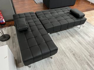 NUEVO!! SOFA CON L REVERSIBLE CONVERTIBLE EN CAMA