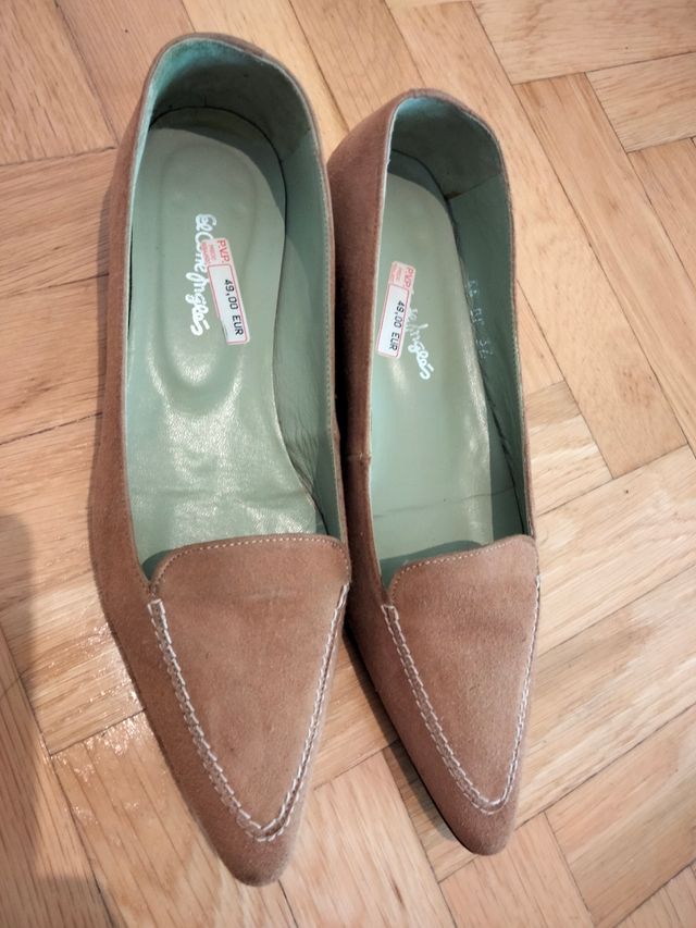 Zapatos ante 37 Punta Fina El Corte 