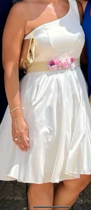 Vestido novia corto.  talla 42