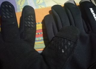 Guanti ciclismo b'twin neri tg L