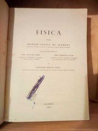 Física, J. Catala de Alemany, VVAA 1988