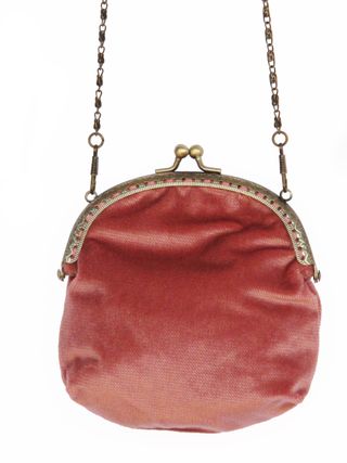 Bolso nuevo de terciopelo rosa – Estilo vintage