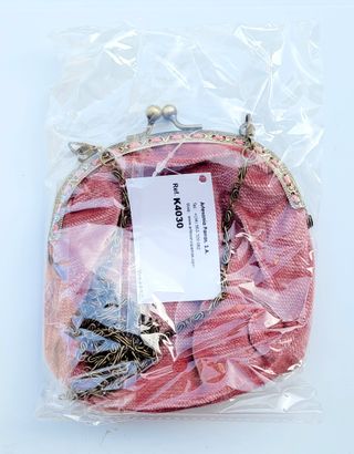 Bolso nuevo de terciopelo rosa – Estilo vintage