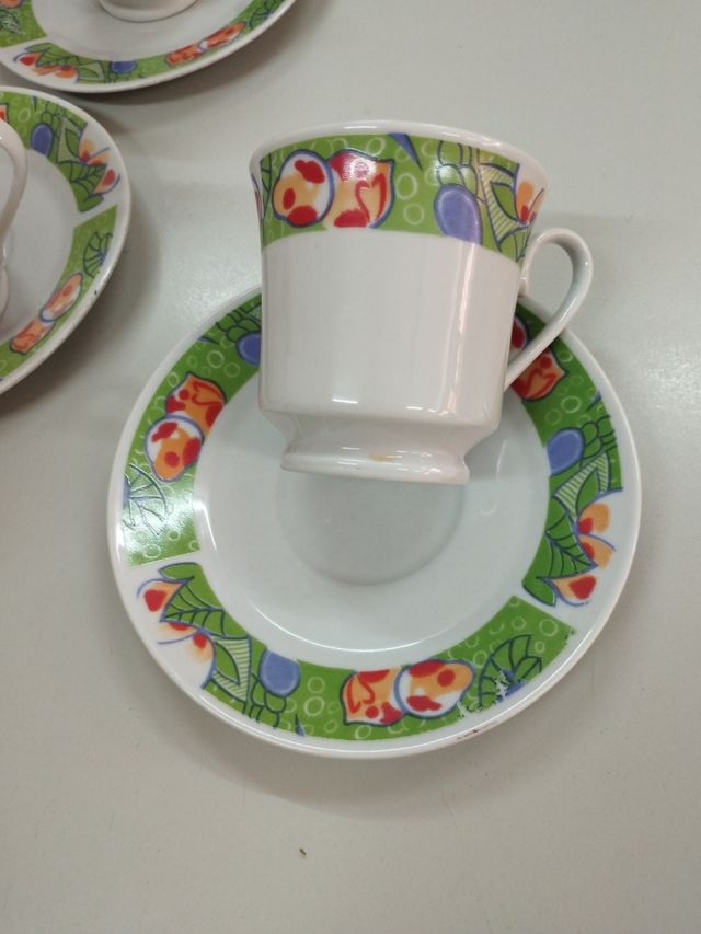 Juego de café merienda 6 tazas