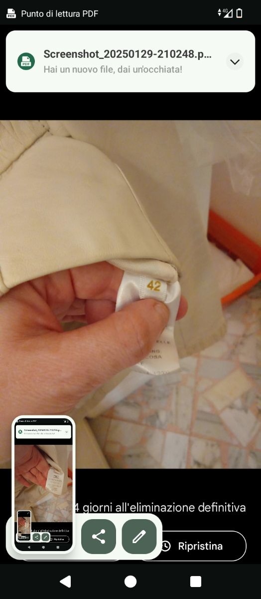 Giubbino in pelle Elisabetta Franchi 