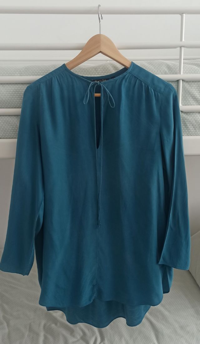 Camisa, fluida, mujer, Massimo Dutti