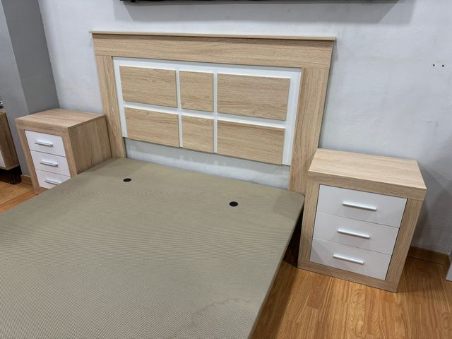 Conjunto Cabecero + 2 Mesitas De Noche