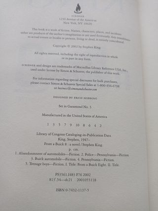 Stephen King From a buick 8