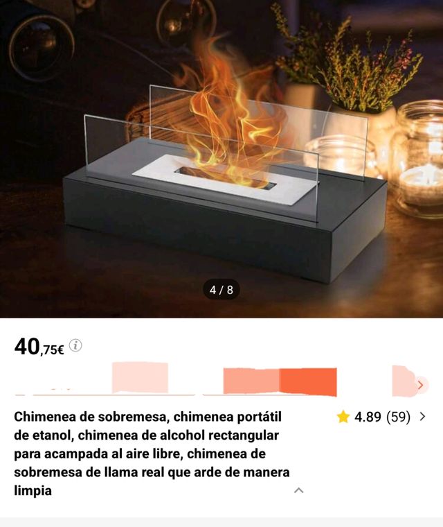 Chimenea portátil interior, exterior nue