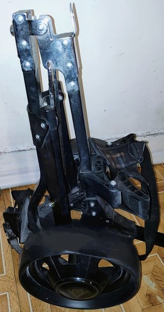 Bolsa golf con palos y carrito