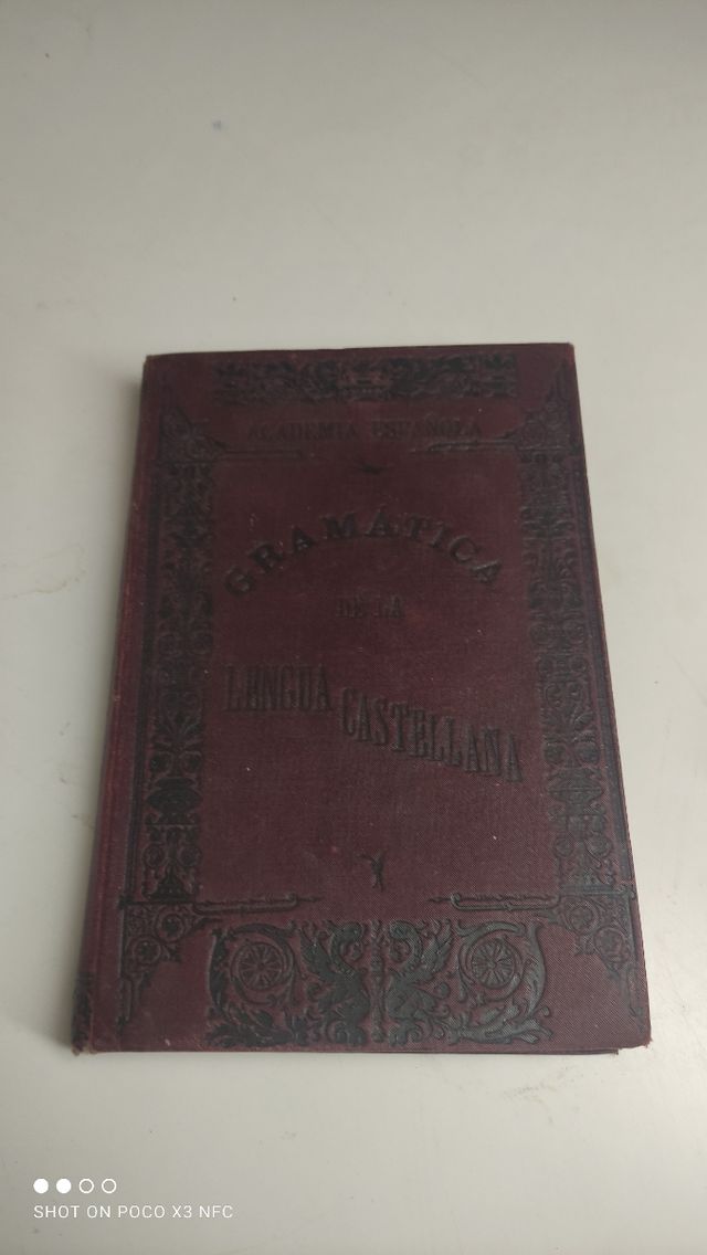 libro antiguo 1901 Gramática