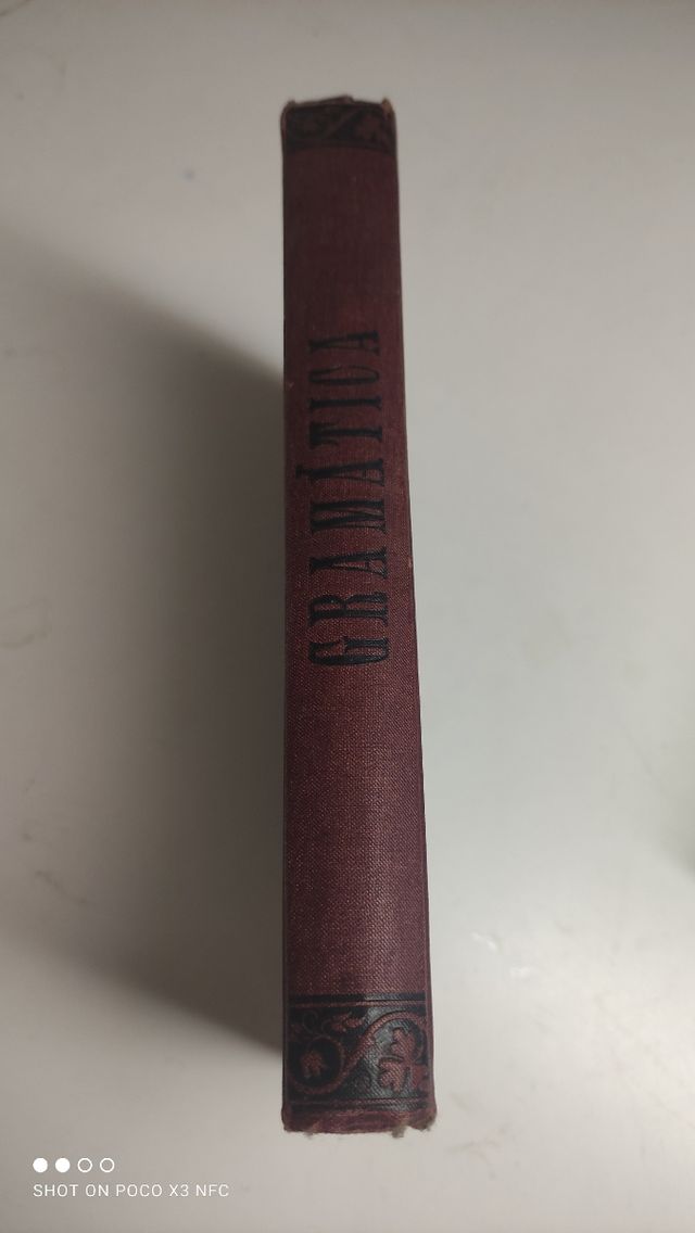 libro antiguo 1901 Gramática