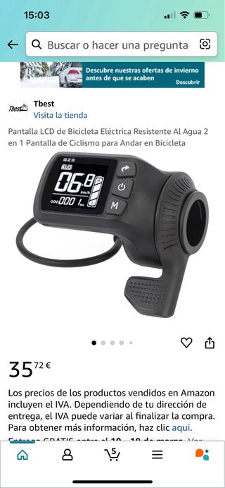 Pantalla acelerado Bicicleta Eléctrica de 5 pines 