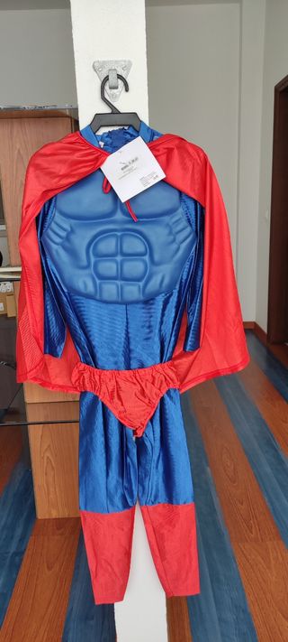 Fato de carnaval de super homem 