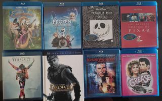 Películas blu-ray Disney, Pixar y otras