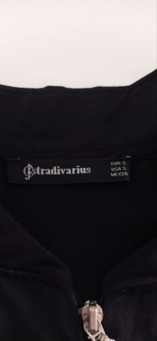 Cazadora bomber negra Stradivarius T.S