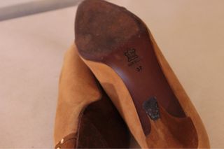 Zapatos italianos vintage de ante bicolor