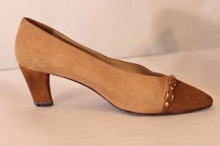 Zapatos italianos vintage de ante bicolor