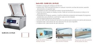 ENVASADORA AL VACIO EDENOX SLINE-20 L 2 A PLUS