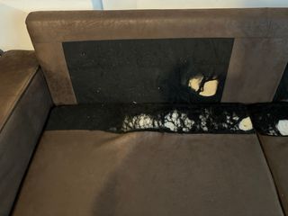Sofá Cama Chaiselongue Marrón Arcón 246x74x60 cm