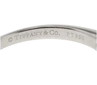 ANILLO COMPROMISO PLATINO CON DIAMANTE TIFFANYS