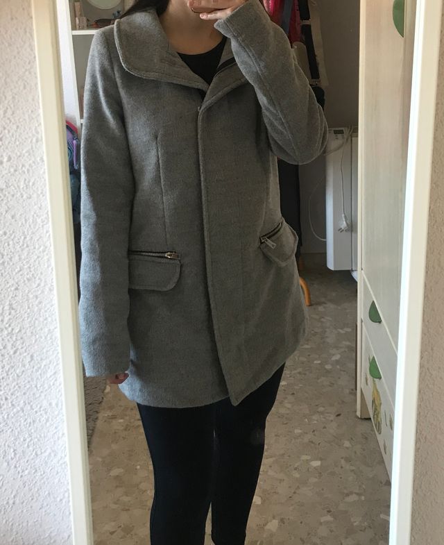 Abrigo tipo paño Bershka