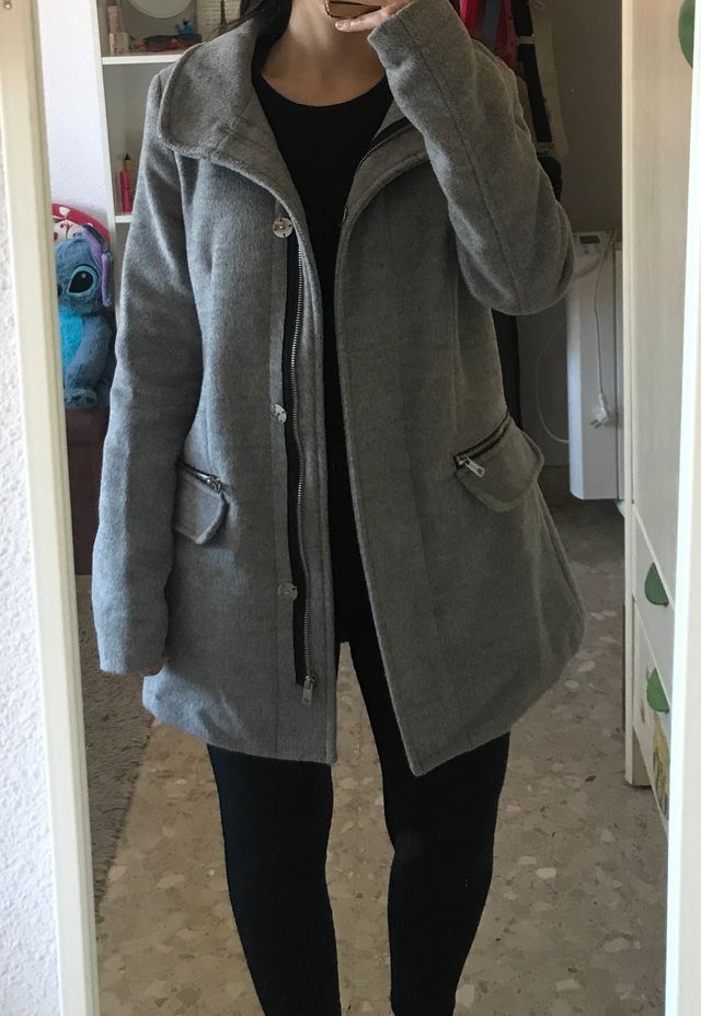 Abrigo tipo paño Bershka