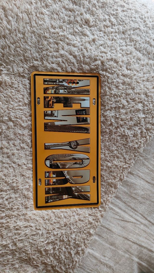 Placa pared Nueva York