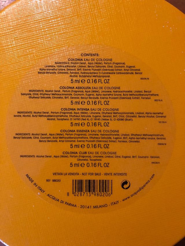 Acqua di Parma set colonie in miniatura 5x5 ml