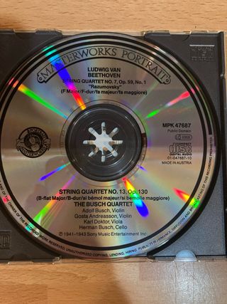 CD / THE BUSCH QUARTET Beethoven QUARTETS