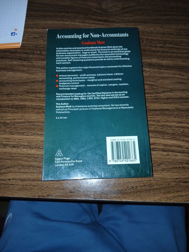 Accounting for Non-accountants: A Manual for Managers and Students