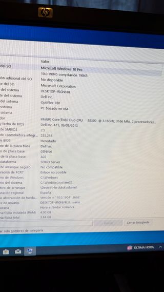 PC COMPACTO DELL OPTIPLEX 780 y monitor acer