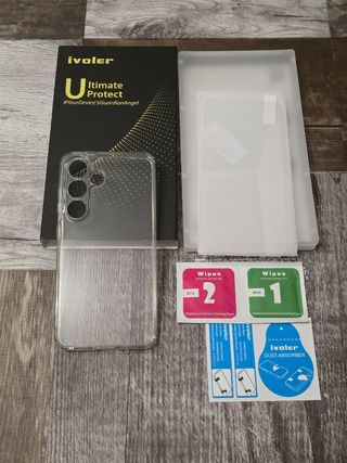 Cover custodia con pellicola vetro Samsung S24
