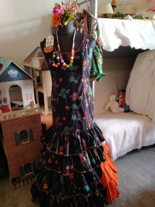 Traje flamenca gitana sevillana t.42