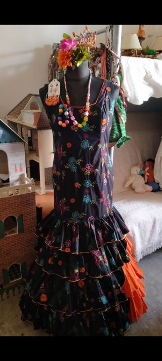 Traje flamenca gitana sevillana t.42
