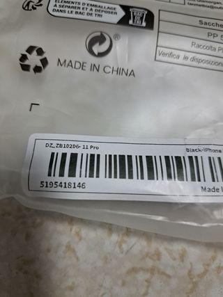 Cover nuova per iphone Black 11 pro