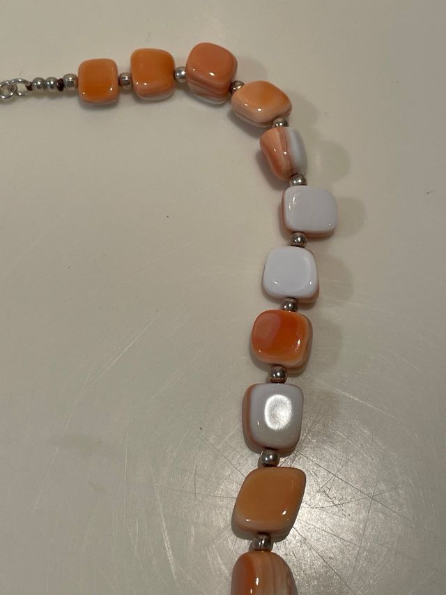 Collana  vintage conchiglia e argento