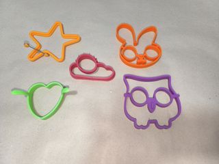 Lote de 5 moldes para huevos fritos y tortillas