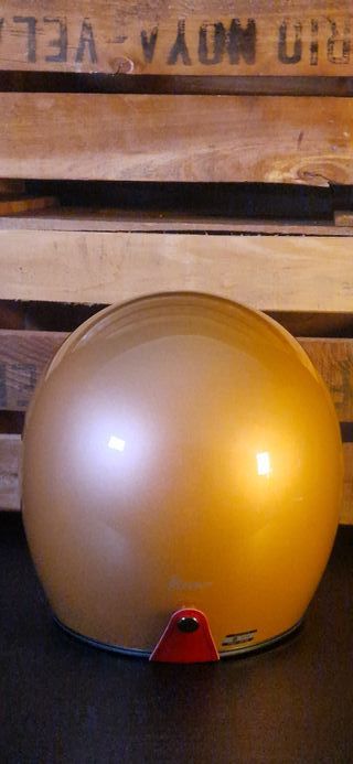 Casco de moto abierto-jet champagne homologado