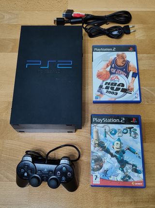 Consola Playstation 2 con juegos y mando Sony PS2